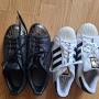 Adidas маратонки естествена кожа super star оригинал.двата чифта 99 лева, снимка 1