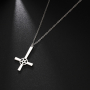 Сатанински медальон / Обратен Кръст с Пентаграм - Неръждаема Стомана / Луцифер , снимка 5