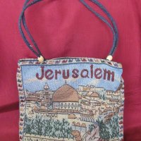 60-те Дамска Чанта, Сувенир JERUSALEM Израел, снимка 6 - Антикварни и старинни предмети - 26563800
