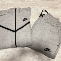 Нов мъжки сив екип Nike Tech Fleece, снимка 3 - Спортни дрехи, екипи - 43759670