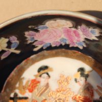 Ръчно рисувана купа ''Satsuma'', снимка 5 - Антикварни и старинни предмети - 43659520