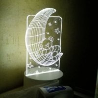 LED Нощна лампа Мечо, снимка 1 - Лед осветление - 32161700