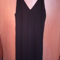 Дълга рокля с цепка и гол гръб, снимка 1 - Рокли - 33590676