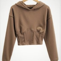 Дамски суичър, топ корсет, Къс суичър, снимка 3 - Блузи с дълъг ръкав и пуловери - 43238547