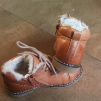 Ponny Leather Winter Shoes Размер EUR 25 детски с вата естествена кожа 23-14-S, снимка 7 - Детски обувки - 43295950