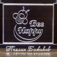Настолна лампа пчелен кошер - подарък за пчелар, снимка 2 - Настолни лампи - 26685799
