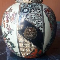 Антика старинна ваза SATSUMA изцяло ръчна израбатка  , снимка 10 - Антикварни и старинни предмети - 37705180
