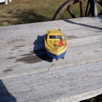 Стара играчка лодка,катер #2, снимка 2 - Антикварни и старинни предмети - 27238507