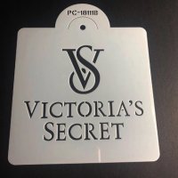 VS victoria secret ЛОГО стенсил шаблон за спрей за торта украса кекс декорация с пудра захар, снимка 1 - Други - 26212184