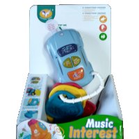 Бебешка кола със звуци и силиконови чесалки за зъби, снимка 2 - Музикални играчки - 38198294