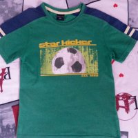 Зелена тениска Футбол 122/128см-3лв.ПРОМОЦИЯ, снимка 1 - Детски тениски и потници - 28892080