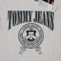 Tommy Jeans Relaxed Varsity Tee оригинална тениска XS памук фланелка, снимка 4 - Тениски - 43089229