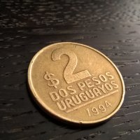 Монета - Уругвай - 2 песос | 1994г., снимка 1 - Нумизматика и бонистика - 26402739