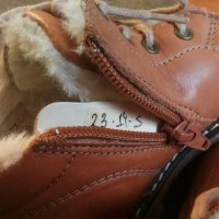 Ponny Leather Winter Shoes Размер EUR 25 детски с вата естествена кожа 23-14-S, снимка 13 - Детски обувки - 43295950