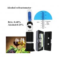  рефрактометър за вино захаромер и предполагаем алкохолен градус, снимка 2 - Други стоки за дома - 39986895