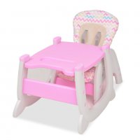 3 в 1 Столче за хранене с масичка, розово, снимка 3 - Столчета за хранене - 37753131