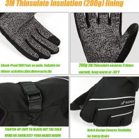 ПРОМО! BIKINGMOREOK - Унисекс зимни спортни ръкавици - 3M до -30 градуса - тъчскрийн, снимка 3 - Ръкавици - 38181591