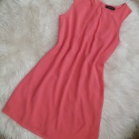 Розова рокля шифон с подплата свободен модел, снимка 2 - Рокли - 37895403