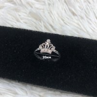 Сребърен пръстен корона с цирконий сребро проба 925, снимка 2 - Пръстени - 43172379