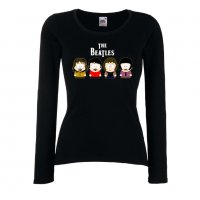  Дамска тениска Beatles South Park , снимка 2 - Тениски - 32859575