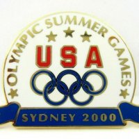 САЩ Олимпийски комитет-Олимпийски значки-Олимпиада, снимка 4 - Колекции - 35247257