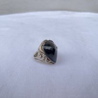Голям дизайнерски сребърен пръстен с естествен камък №1285, снимка 1 - Антикварни и старинни предмети - 34900074