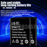 Батерия за смарт часовник LQ-S1, 3.7V, 380 mAh за AB-S1 DJ-09 DZ09 GJD HKS-S1 FYM-M9 SCX-M9 QW09 W8S, снимка 4 - Оригинални батерии - 36526476