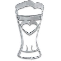 Висока чаша халба със сърце метална форма резец тесто фондан декор сладки, снимка 2 - Форми - 40384341