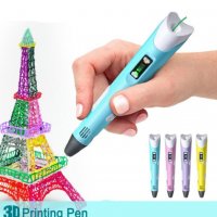 Писалка за 3D рисунки и фигурки 3D Pen-2 , снимка 5 - Образователни игри - 37603398