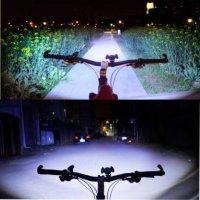Водоустойчив LED фар за велосипед с три светлини и ръчен фокус, снимка 6 - Аксесоари за велосипеди - 27236841