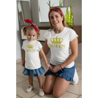 Комплект дамска и детска тениска QUEEN, снимка 1 - Тениски - 27229388