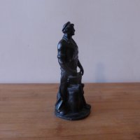 Метална фигура Ковач статуетка 1970 г, снимка 7 - Статуетки - 43887712