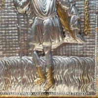 Гръцка икона "СВ. Христофор". №2384, снимка 4 - Антикварни и старинни предмети - 36881483