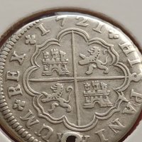 Сребърна монета 2 реала 1721г. Филип пети Мадрид Испания 28458, снимка 10 - Нумизматика и бонистика - 42987449