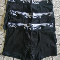 Луксозни  мъжки боксерки на водещата германска марка Mentiago Размери: S - 70-77 см. М - 81-86 см. L, снимка 1 - Бельо - 37610523