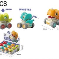 Бебешка количка Динозавър с механизъм и свирка, снимка 1 - Коли, камиони, мотори, писти - 43111575