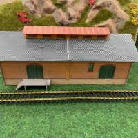 Товарна гара за макет на влак HO 1:87 ЖП моделизъм, снимка 1 - Колекции - 44134481