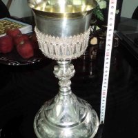сребърна чаша потир, снимка 1 - Антикварни и старинни предмети - 26384618