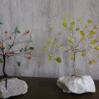 Дърво на живота, късмета, любовта от естествени камъни. Фън Шуй. , снимка 16 - Декорация за дома - 16388161
