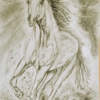 "Коня със звездата", снимка 1 - Картини - 39470783