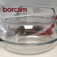 Тенджера огнеупорна Borcam, овал 4 л, снимка 1 - Съдове за готвене - 38636546