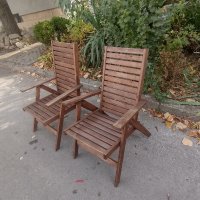 Сгъваеми дървени столове, снимка 3 - Столове - 42944343