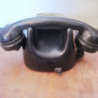 Стар телефон от бакелит, снимка 4 - Антикварни и старинни предмети - 38655149