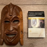 Африканска малка дървена маска, ръчна изработка., снимка 2 - Антикварни и старинни предмети - 44020734