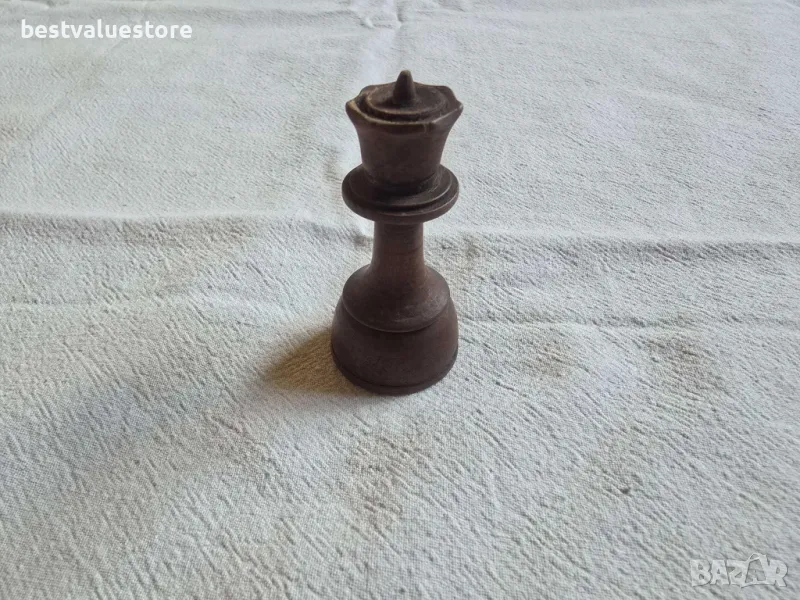 Дървена Шах Фигура Царица, снимка 1