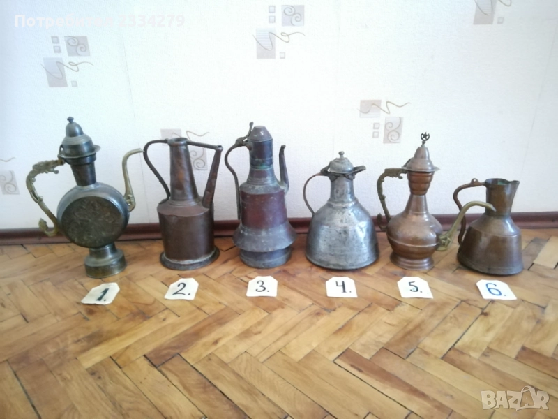 ИБРИК стари съдове за течности,ръчно изковани и орнаментирани., снимка 1