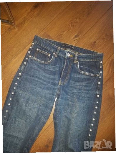 Zara дънки с перли, снимка 1