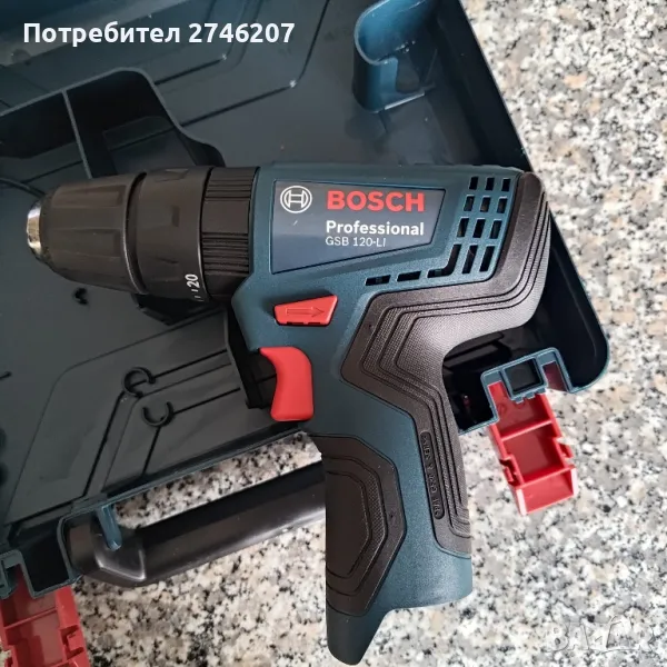 Bosch 120 Li
Акумулаторен ударно-пробивен винтовер, снимка 1