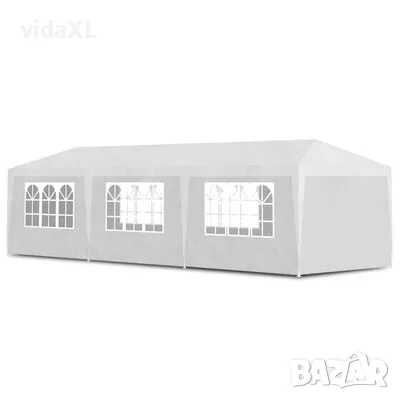 vidaXL Парти шатра, 3х9 м, бяла(SKU:90338), снимка 1