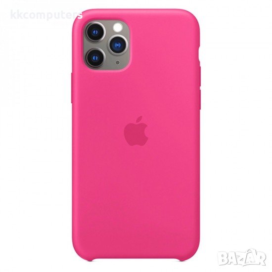 Силиконов кейс Silicone Case за Apple, За iPhone 11 (6.1), Цикламен, снимка 1